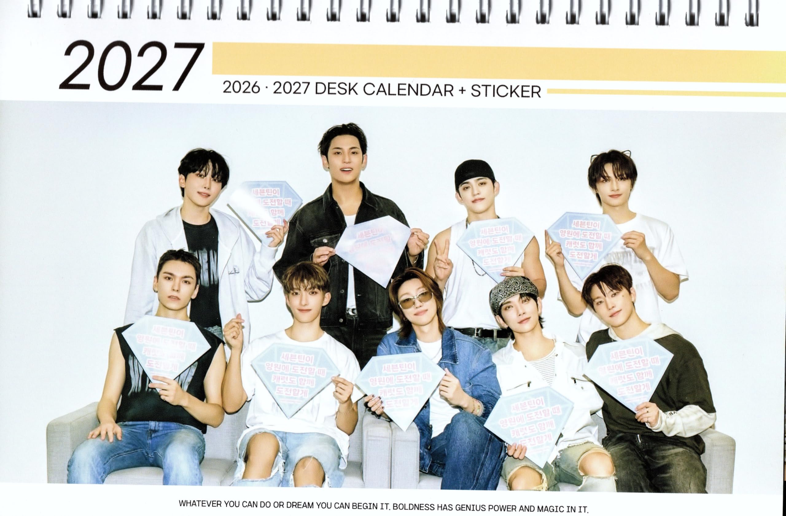 Amazon.co.jp: セブチ グッズ 卓上 カレンダー (写真集) 2026~2027年